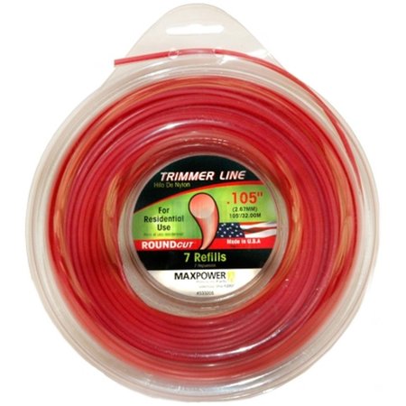 MAXPOWER PRECISION PARTS 105 in X 105 ft Round Trimmer Line 333205C